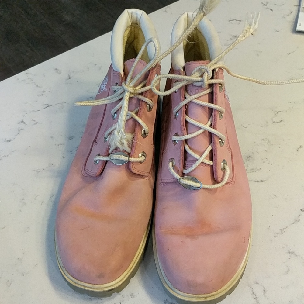 Light Pink Timberland boots